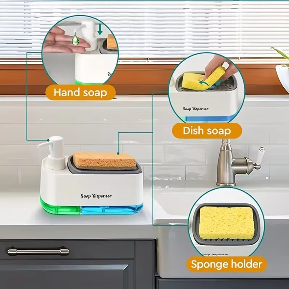 3-in-1 Hand And Dish Soap Disp - огляд і ціна Food Storage Organiser