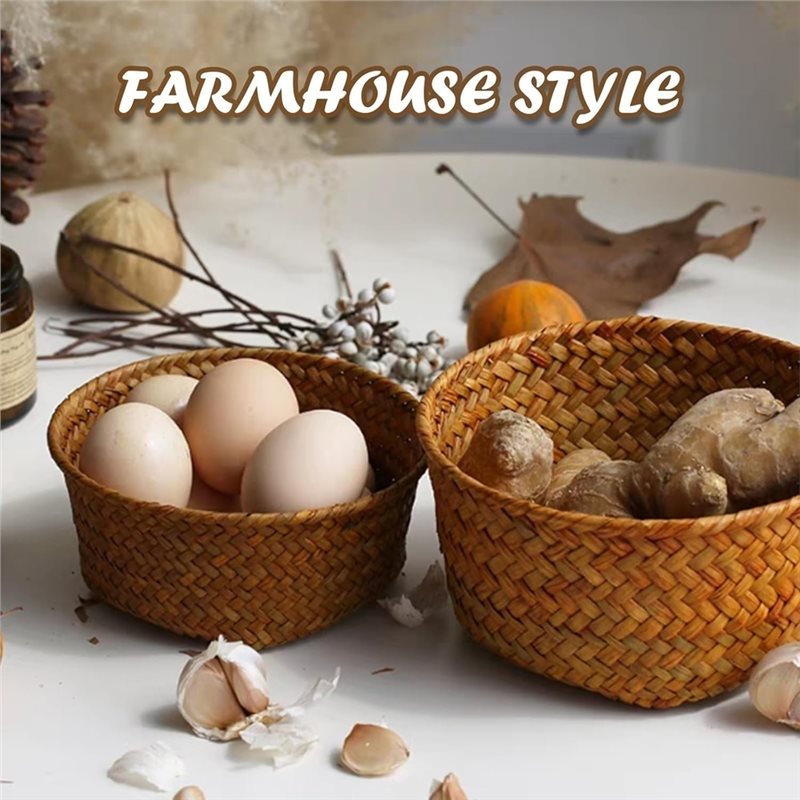 B23B Small Seagrass Woven Stor - огляд і ціна Stackable Pantry Bin