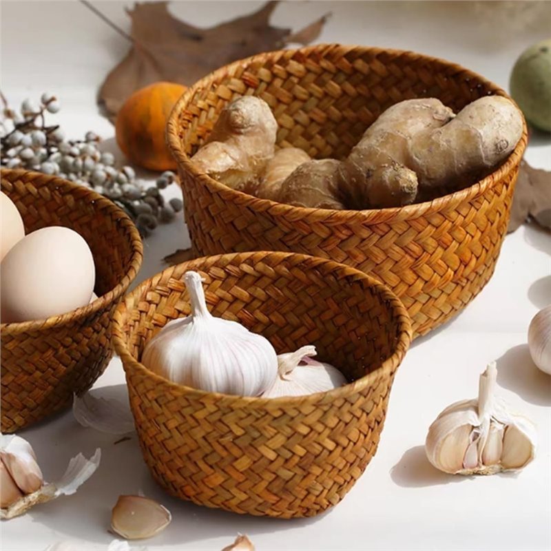 B23B Small Seagrass Woven Stor - огляд і ціна Stackable Pantry Bin