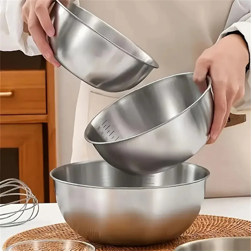 1-3 Stainless Steel Bowl Set w - огляд і ціна Food Storage Stainless Steel