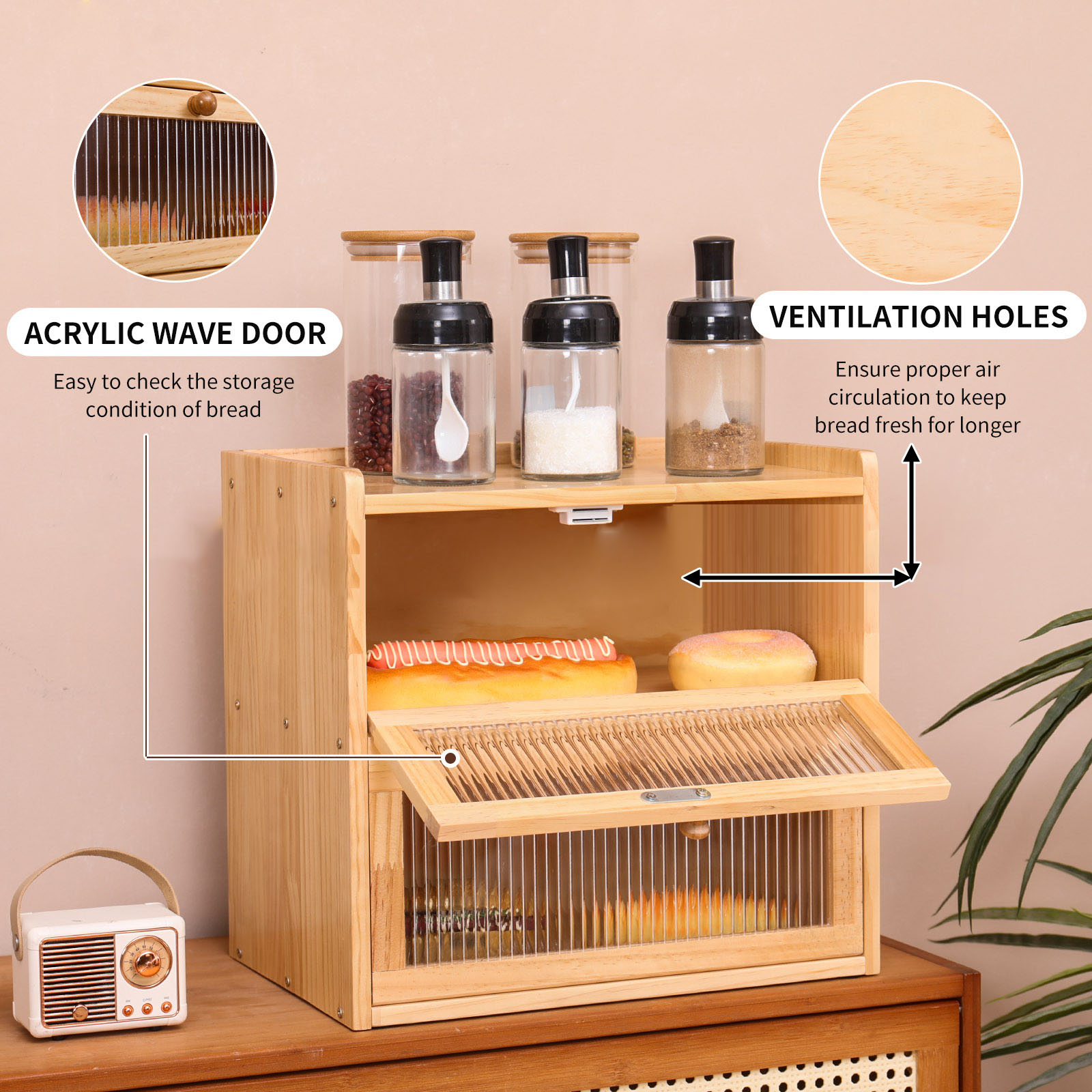 Bread Box Homemade Bread Bin H - огляд і ціна Bread Box Bamboo