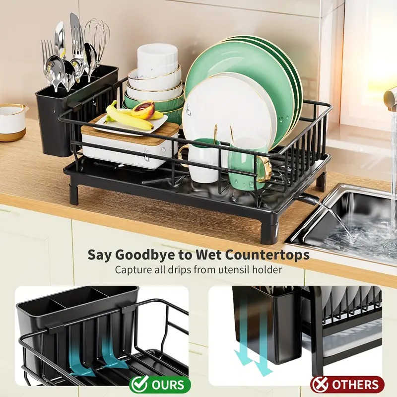 Rustproof Dish Drying Rack Kit - огляд і ціна Food Storage Organiser