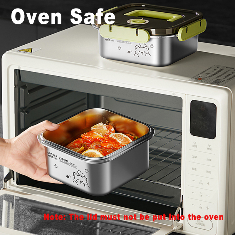 COOKER KING 420ml-6200ml Large - огляд і ціна Food Storage Box Stainless Steel