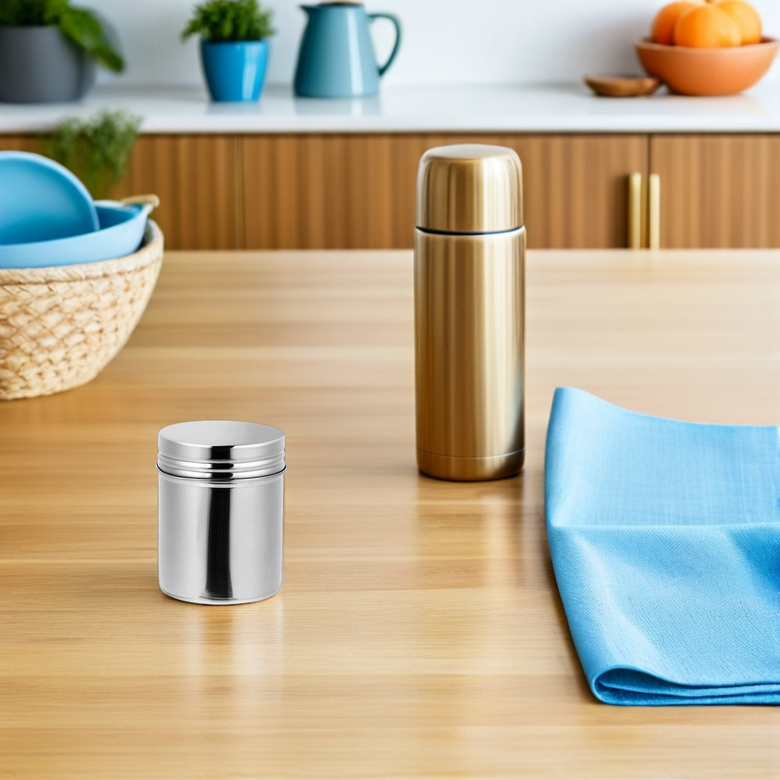 2Pcs Stainless Steel Canisters - огляд і ціна Food Storage Stainless Steel