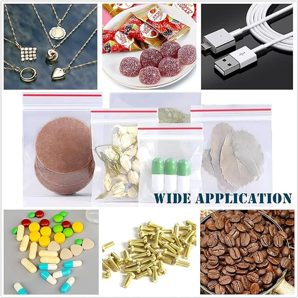 100-1000Pcs Reclosable Transpa - огляд і ціна Ziploc Food Storage