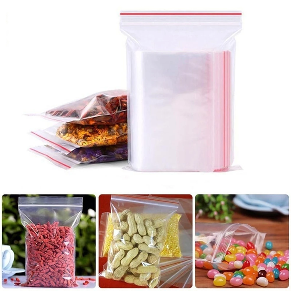 100-1000Pcs Reclosable Transpa - огляд і ціна Ziploc Food Storage