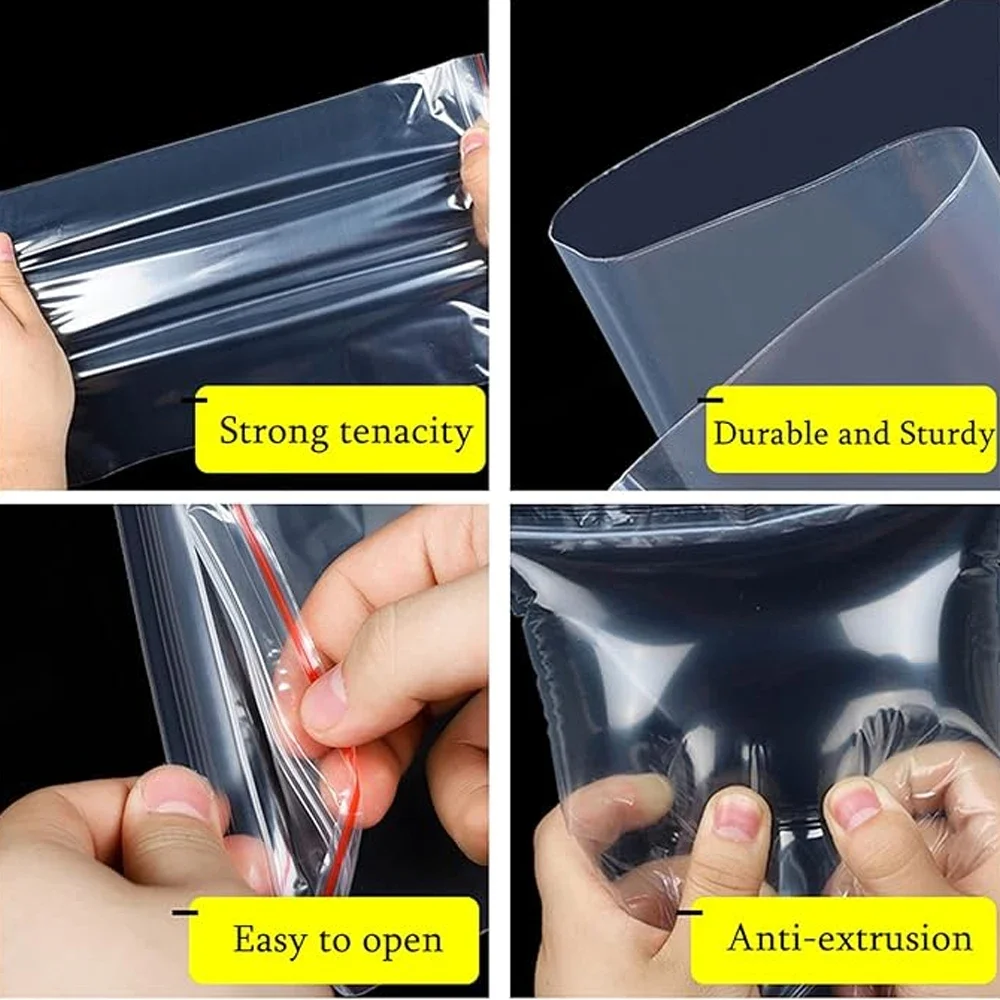 100-1000Pcs Reclosable Transpa - огляд і ціна Ziploc Food Storage