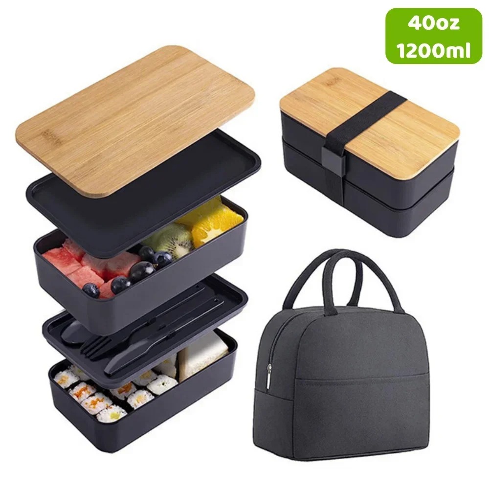 Adult Bento Lunch Box, 2-Tier  - огляд і ціна Food Storage 30 Years