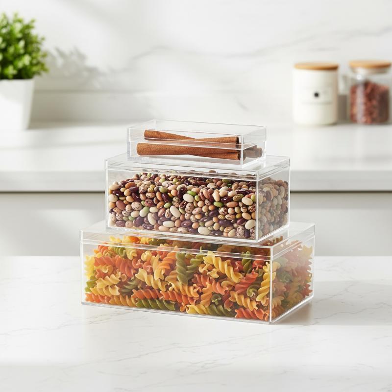 Thickened Rectangular Acrylic  - огляд і ціна Food Storage System