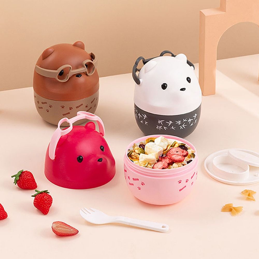 1Pcs New Eyeglass Bear Thermal - огляд і ціна Food Storage Stackable Containers