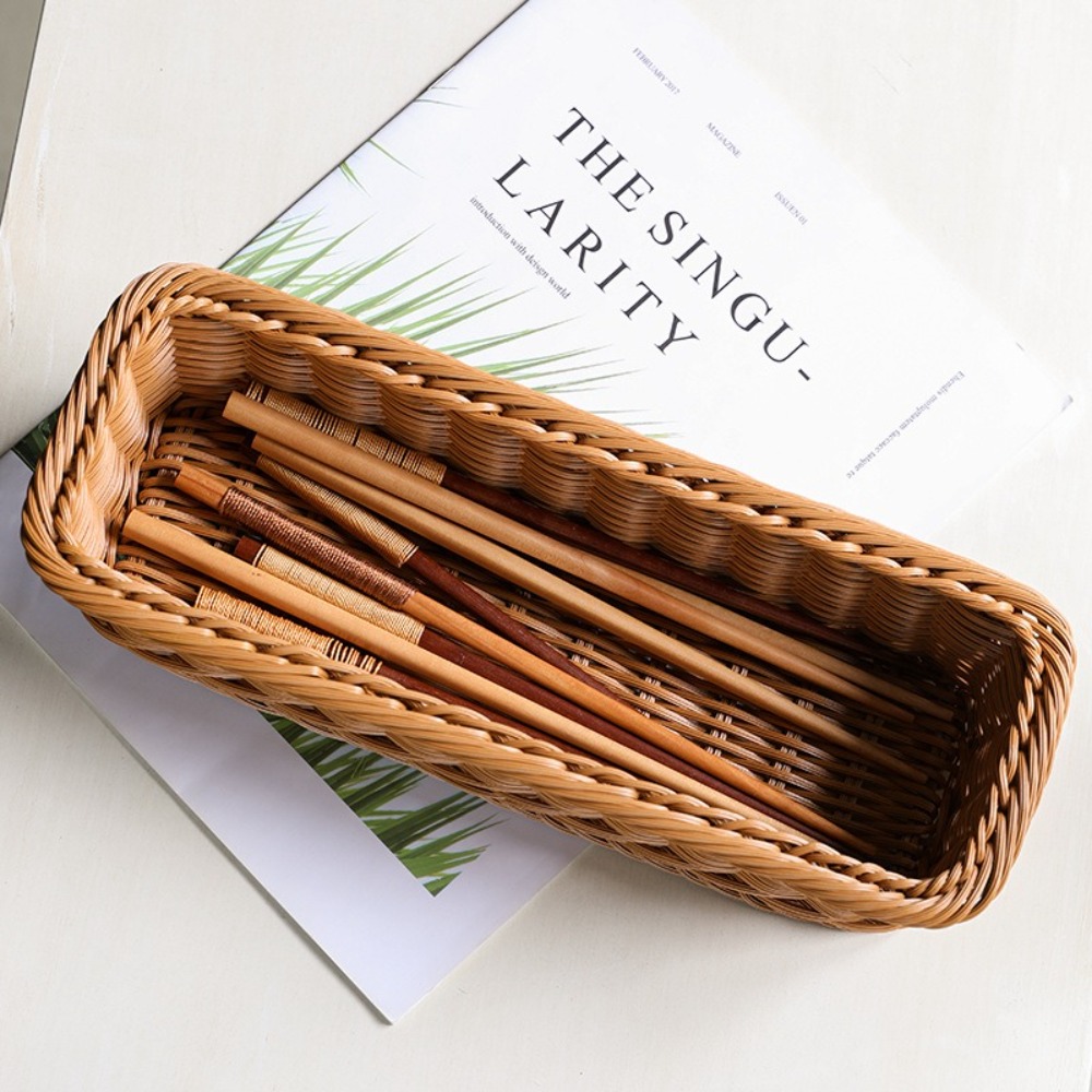 Imitation Rattan Storage Baske - огляд і ціна Bread Box Bamboo