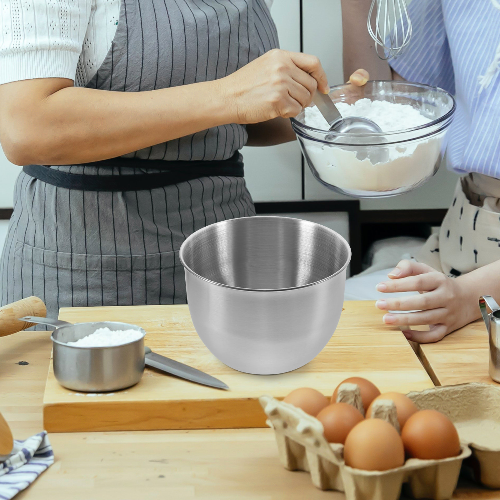 Deep Stainless Steel Mixing Bo - огляд і ціна Food Storage Stainless Steel