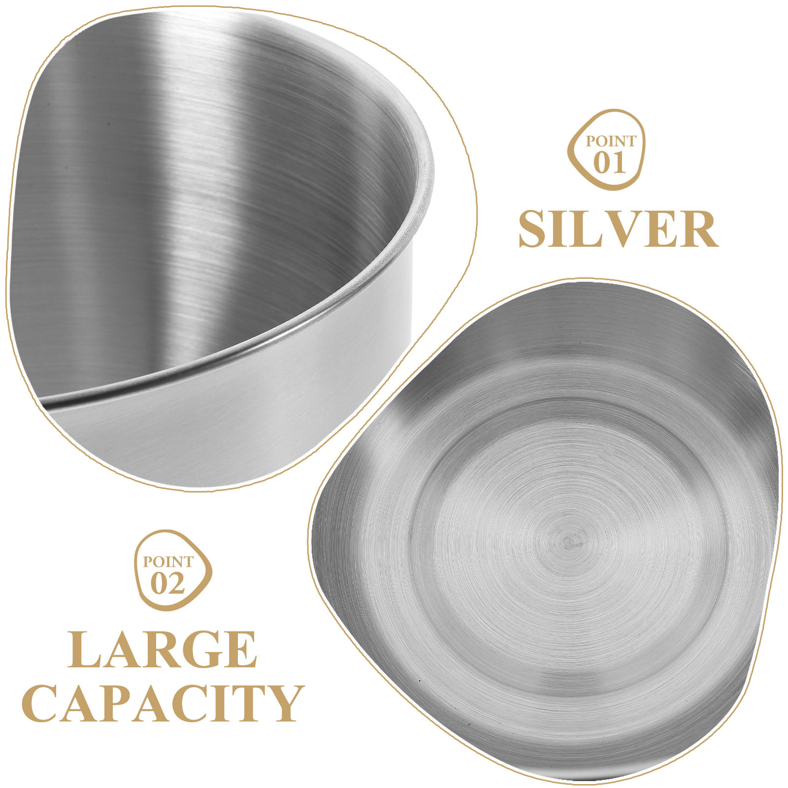 Deep Stainless Steel Mixing Bo - огляд і ціна Food Storage Stainless Steel