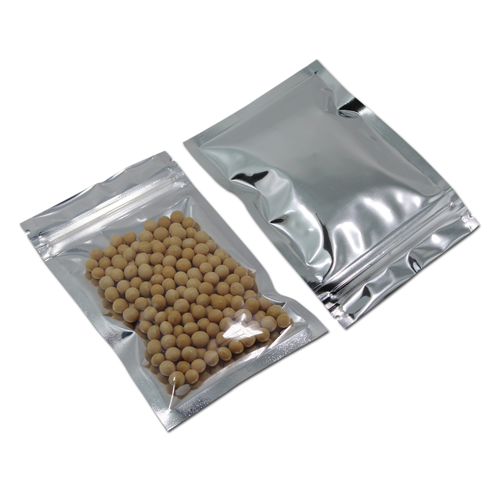 100Pcs Clear Silver Zip Lock M - огляд і ціна Ziploc Food Storage