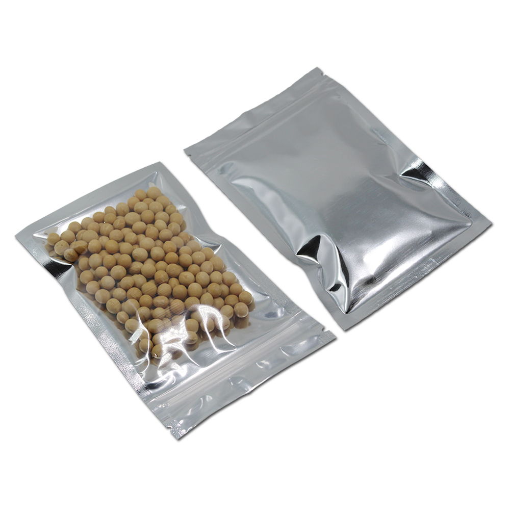100Pcs Clear Silver Zip Lock M - огляд і ціна Ziploc Food Storage