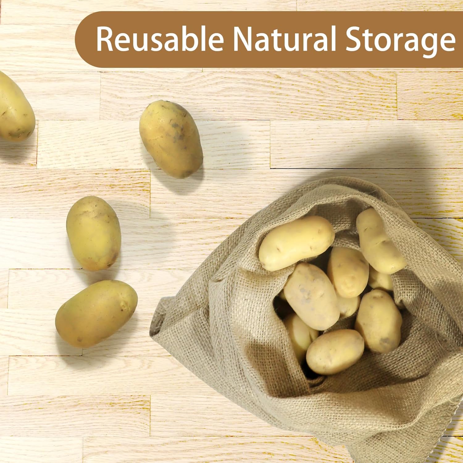 1 Pack Potato Sacks Burlap Bag - огляд і ціна Food Storage Roots