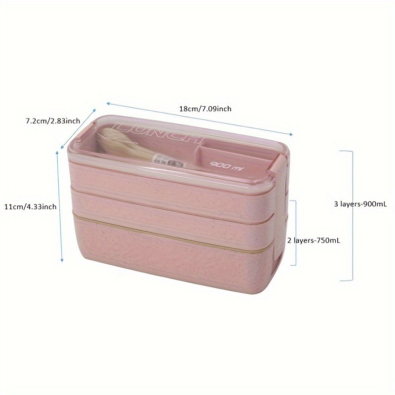 Portable Bento Box, 3-layers L - огляд і ціна Food Storage 30 Years
