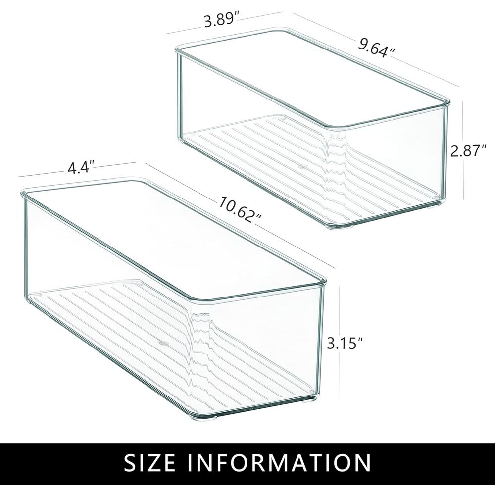 Pack Deep Organizer Bins Silve - огляд і ціна Stackable Pantry Bin